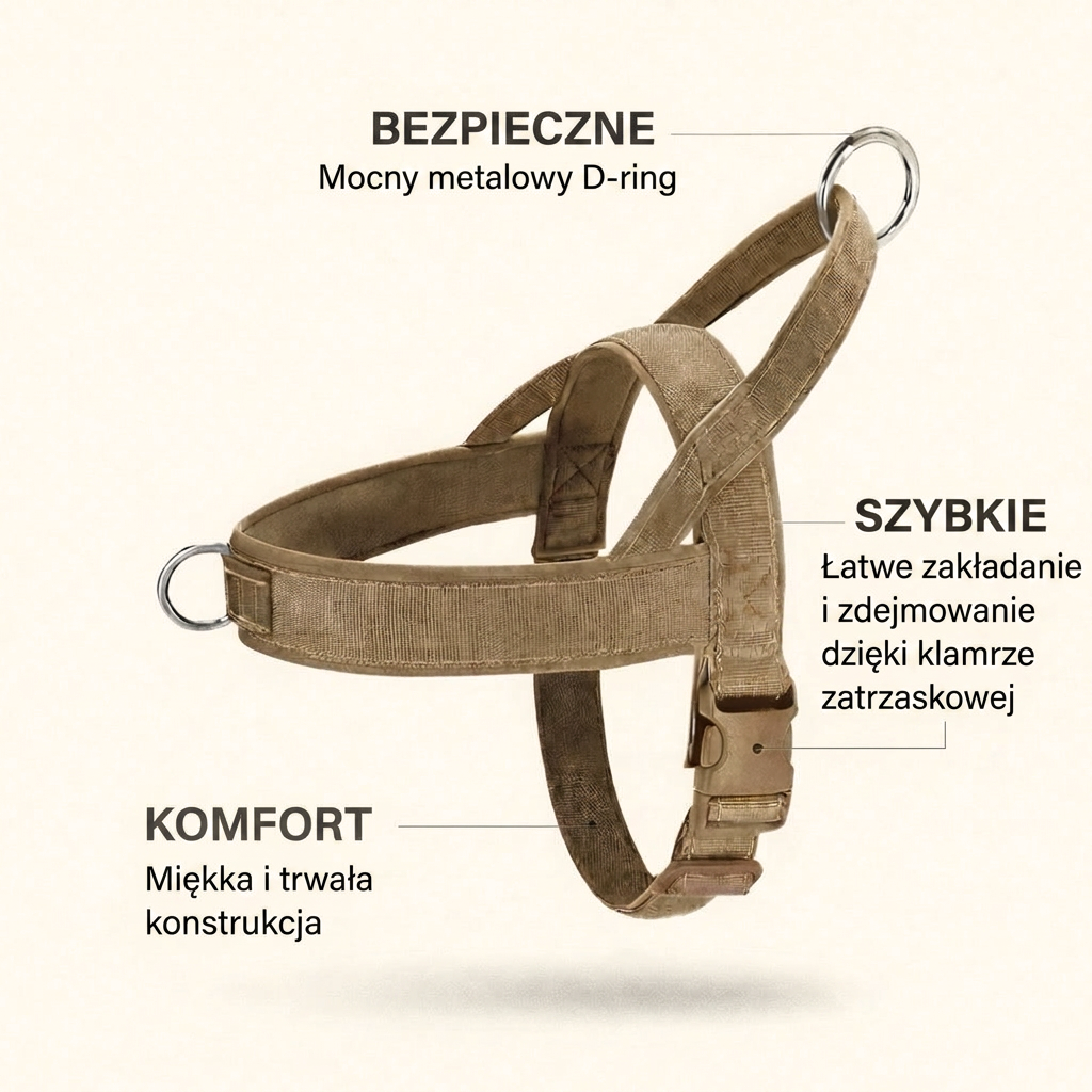 Szelki antyciągowe dla psa